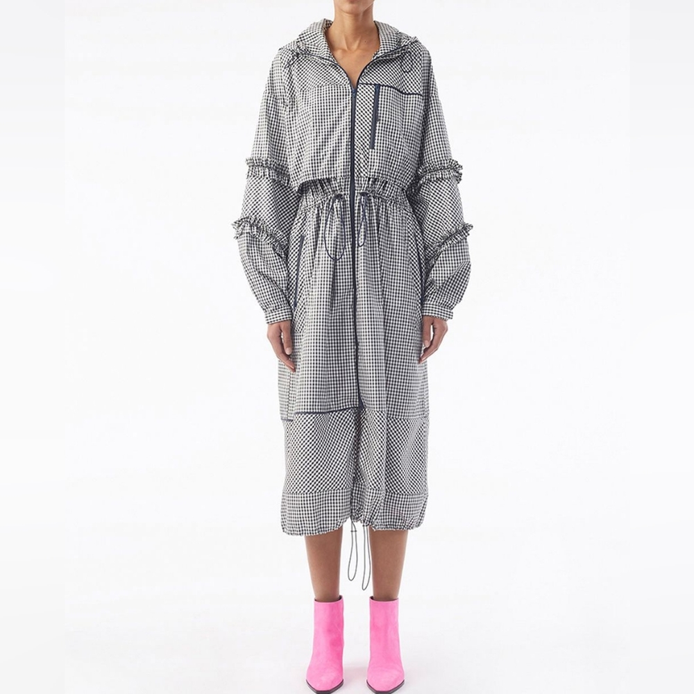 3.1 Phillip Lim | Long Gingham Parka